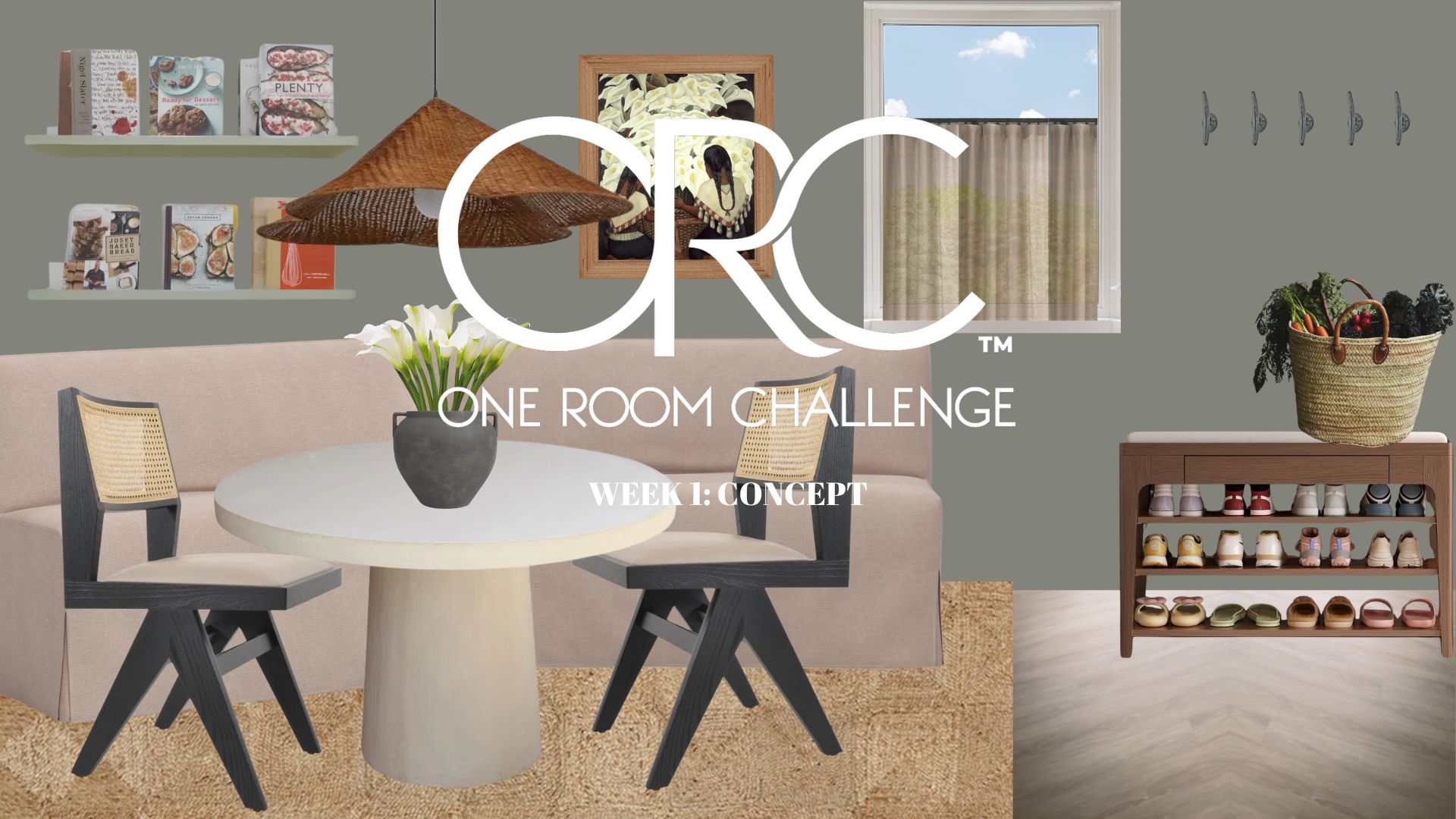 One Room Challenge Mood Board Week 1 